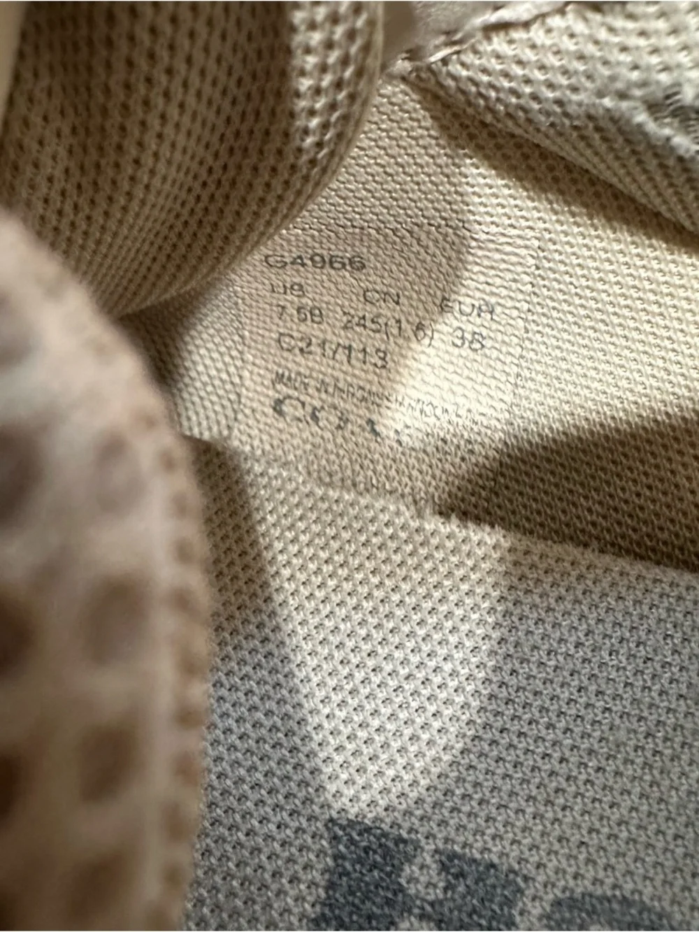 Coach Beige Leather Low Top Sneakers with Brown Heel Accent